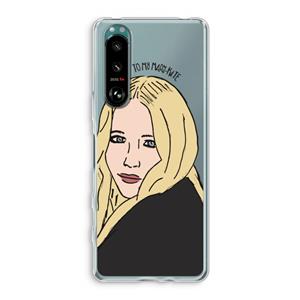 CaseCompany Mary Kate: Sony Xperia 5 III Transparant Hoesje