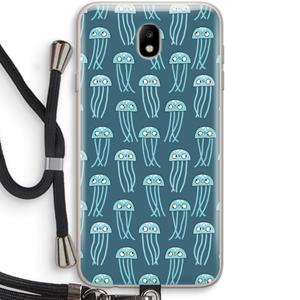 CaseCompany Kwallie: Samsung Galaxy J7 (2017) Transparant Hoesje met koord