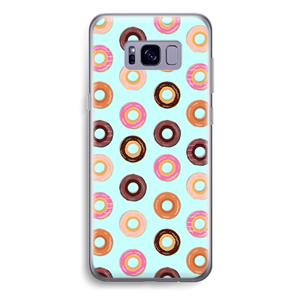 CaseCompany Donuts: Samsung Galaxy S8 Plus Transparant Hoesje