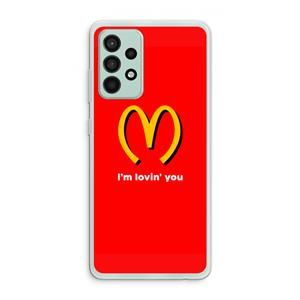 CaseCompany I'm lovin' you: Samsung Galaxy A52s 5G Transparant Hoesje