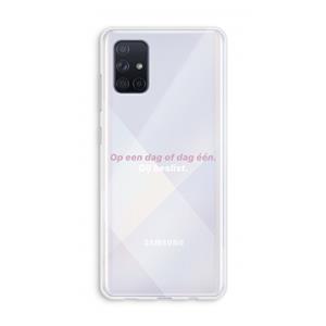 CaseCompany gij beslist: Galaxy A71 Transparant Hoesje