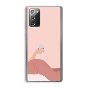 CaseCompany Wine: Samsung Galaxy Note 20 / Note 20 5G Transparant Hoesje