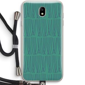 CaseCompany Swirls: Samsung Galaxy J7 (2017) Transparant Hoesje met koord