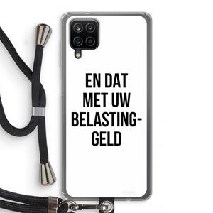 CaseCompany Belastinggeld: Samsung Galaxy A12 Transparant Hoesje met koord