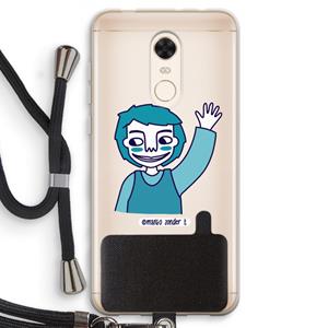 CaseCompany Zwaai: Xiaomi Redmi 5 Transparant Hoesje met koord