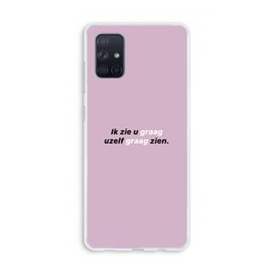 CaseCompany uzelf graag zien: Galaxy A71 Transparant Hoesje