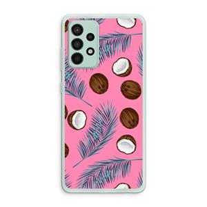 CaseCompany Kokosnoot roze: Samsung Galaxy A52s 5G Transparant Hoesje