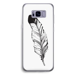 CaseCompany Pluim: Samsung Galaxy S8 Plus Transparant Hoesje