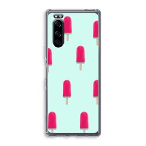 CaseCompany Waterijsje: Sony Xperia 5 Transparant Hoesje