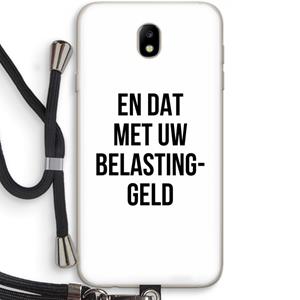 CaseCompany Belastinggeld: Samsung Galaxy J7 (2017) Transparant Hoesje met koord