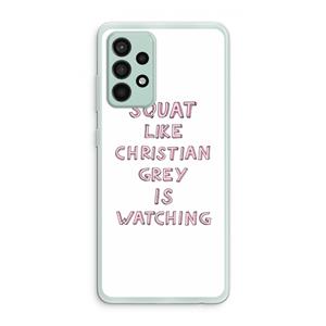 CaseCompany Christian Grey: Samsung Galaxy A52s 5G Transparant Hoesje