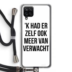 CaseCompany Meer verwacht: Samsung Galaxy A12 Transparant Hoesje met koord