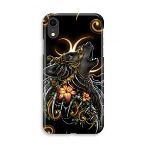 CaseCompany Huilende Wolf: iPhone XR Volledig Geprint Hoesje