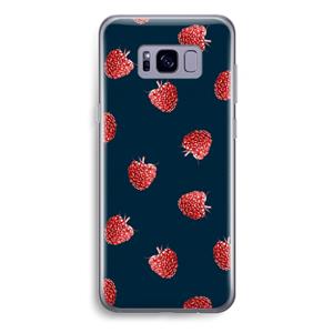 CaseCompany Framboosjes: Samsung Galaxy S8 Plus Transparant Hoesje