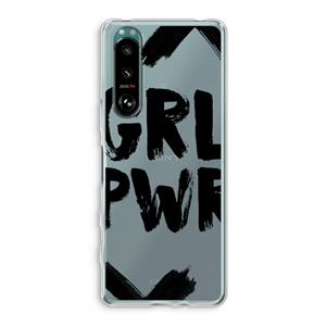 CaseCompany Girl Power #2: Sony Xperia 5 III Transparant Hoesje