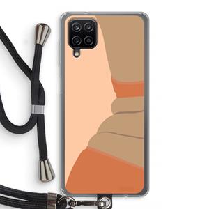 CaseCompany Bikini: Samsung Galaxy A12 Transparant Hoesje met koord