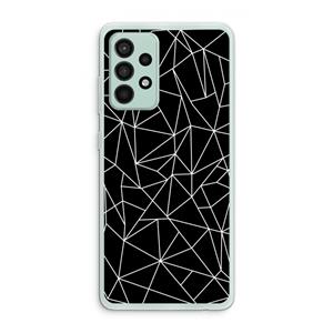 CaseCompany Geometrische lijnen wit: Samsung Galaxy A52s 5G Transparant Hoesje