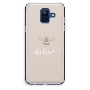 CaseCompany Be(e) kind: Samsung Galaxy A6 (2018) Transparant Hoesje