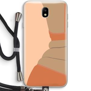 CaseCompany Bikini: Samsung Galaxy J7 (2017) Transparant Hoesje met koord