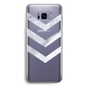 CaseCompany Marmeren pijlen: Samsung Galaxy S8 Plus Transparant Hoesje