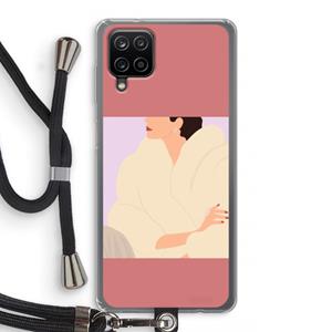 CaseCompany Cosy: Samsung Galaxy A12 Transparant Hoesje met koord