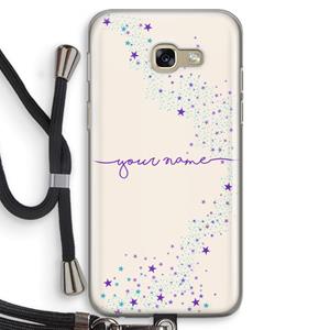 CaseCompany Sterren: Samsung Galaxy A5 (2017) Transparant Hoesje met koord