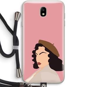 CaseCompany Confidence: Samsung Galaxy J7 (2017) Transparant Hoesje met koord