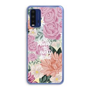CaseCompany Kindness matters: Xiaomi Redmi 9T Transparant Hoesje