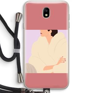 CaseCompany Cosy: Samsung Galaxy J7 (2017) Transparant Hoesje met koord