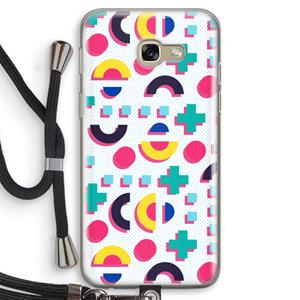 CaseCompany 8-bit N°2: Samsung Galaxy A5 (2017) Transparant Hoesje met koord