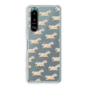 CaseCompany Ponys: Sony Xperia 5 III Transparant Hoesje