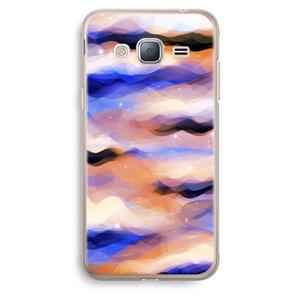CaseCompany Donkere Wolken: Samsung Galaxy J3 (2016) Transparant Hoesje