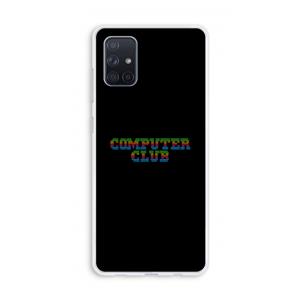 CaseCompany Retro: Galaxy A71 Transparant Hoesje