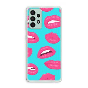 CaseCompany Bite my lip: Samsung Galaxy A52s 5G Transparant Hoesje