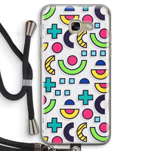 CaseCompany 8-bit N°6: Samsung Galaxy A5 (2017) Transparant Hoesje met koord