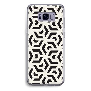 CaseCompany Crazy pattern: Samsung Galaxy S8 Plus Transparant Hoesje