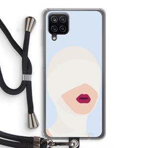 CaseCompany Incognito: Samsung Galaxy A12 Transparant Hoesje met koord