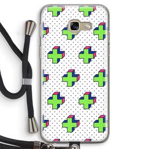CaseCompany 8-bit N°10: Samsung Galaxy A5 (2017) Transparant Hoesje met koord