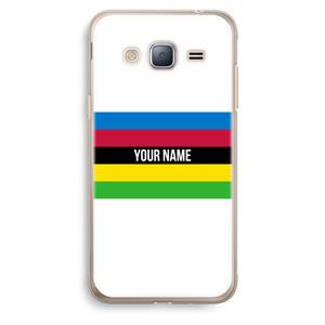 CaseCompany WK Wielrennen: Samsung Galaxy J3 (2016) Transparant Hoesje