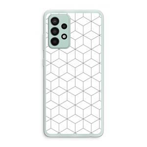 CaseCompany Zwart-witte kubussen: Samsung Galaxy A52s 5G Transparant Hoesje