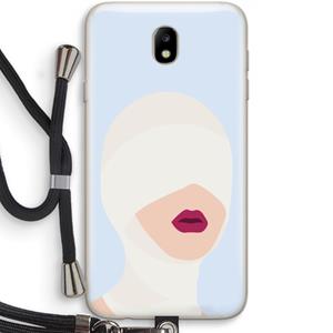 CaseCompany Incognito: Samsung Galaxy J7 (2017) Transparant Hoesje met koord