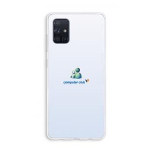 CaseCompany MSN: Galaxy A71 Transparant Hoesje