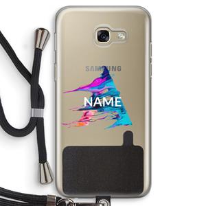 CaseCompany Abstract Spectrum: Samsung Galaxy A5 (2017) Transparant Hoesje met koord