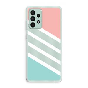 CaseCompany Strepen pastel: Samsung Galaxy A52s 5G Transparant Hoesje