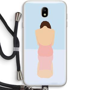 CaseCompany Mirror: Samsung Galaxy J7 (2017) Transparant Hoesje met koord