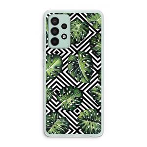 CaseCompany Geometrische jungle: Samsung Galaxy A52s 5G Transparant Hoesje