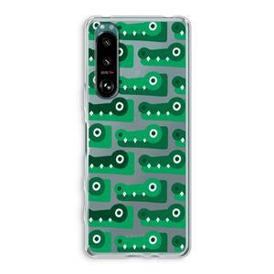 CaseCompany Crocs: Sony Xperia 5 III Transparant Hoesje