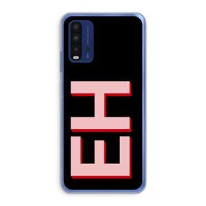 CaseCompany Monogram: Xiaomi Redmi 9T Transparant Hoesje