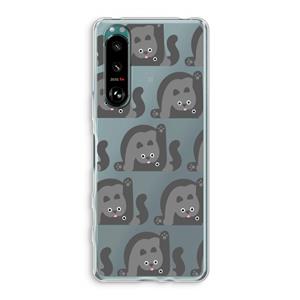 CaseCompany Cats: Sony Xperia 5 III Transparant Hoesje