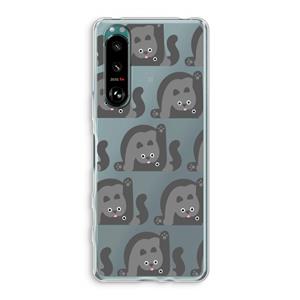 CaseCompany Cats: Sony Xperia 5 III Transparant Hoesje